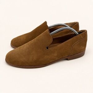 Tecovas The Monterrey Loafers Mens 13 Tan Suede Leather Western Slip On Shoes